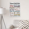 Buy Rules of the House Personalized Canvas Print