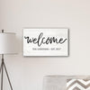 Buy Personalized Welcome Sign 14"x24 With Family Name