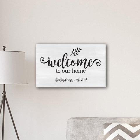 Buy Personalized Welcome To our Home Sign 14
