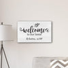 Buy Personalized Welcome To our Home Sign 14" x 24"