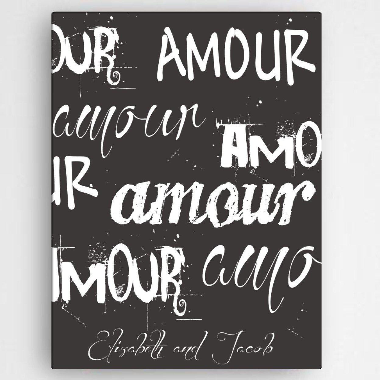 Personalized Love &amp; Romance Canvas Sign