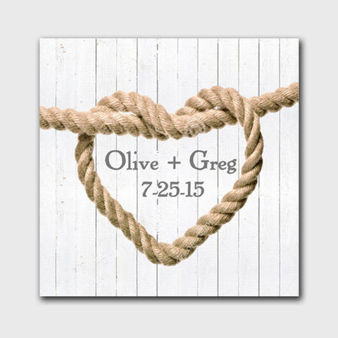 Buy Personalized Knot Canvas Print