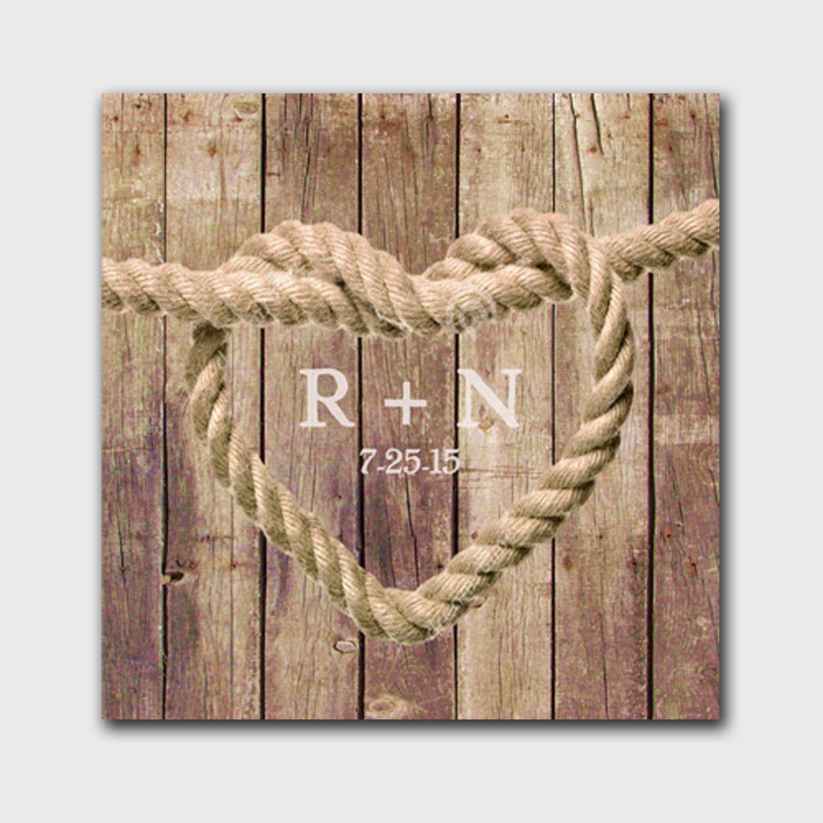 Personalized Knot Canvas Signs