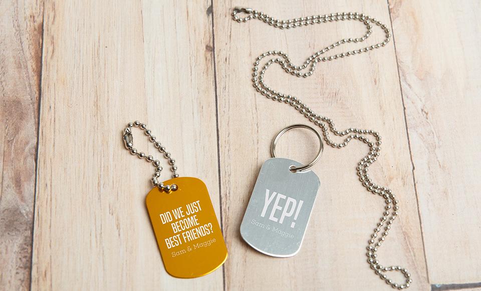 Personalized Dog Tags – Friendship – A 