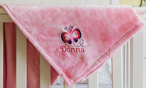Buy Personalized Embroidered Baby Blankets with Animal Designs