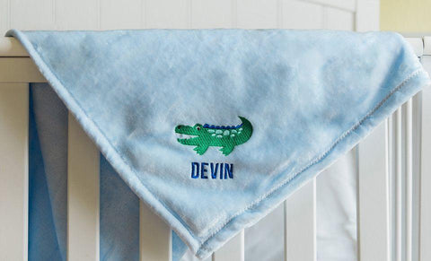 Buy Personalized Embroidered Baby Blankets with Animal Designs