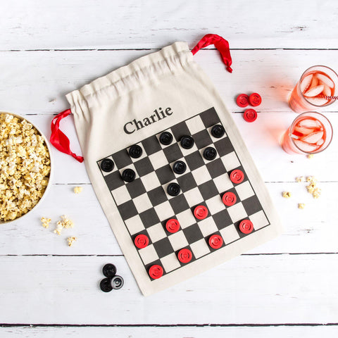 Buy Personalized Checkers Game in a Bag