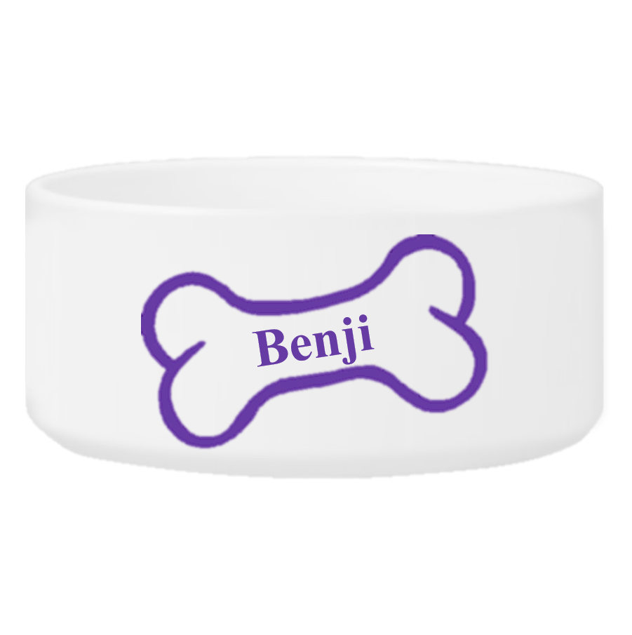 Personalized Large Dog Bowl - Bright Treats