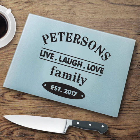 Buy Personalized Glass Cutting Board