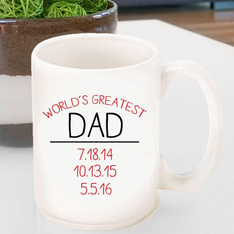 Buy Personalized World's Greatest Dad Coffee Mug