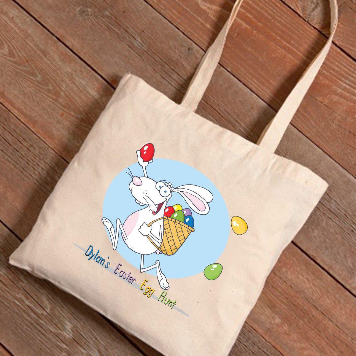 Personalized Easter Canvas Bag - Egg Hunt