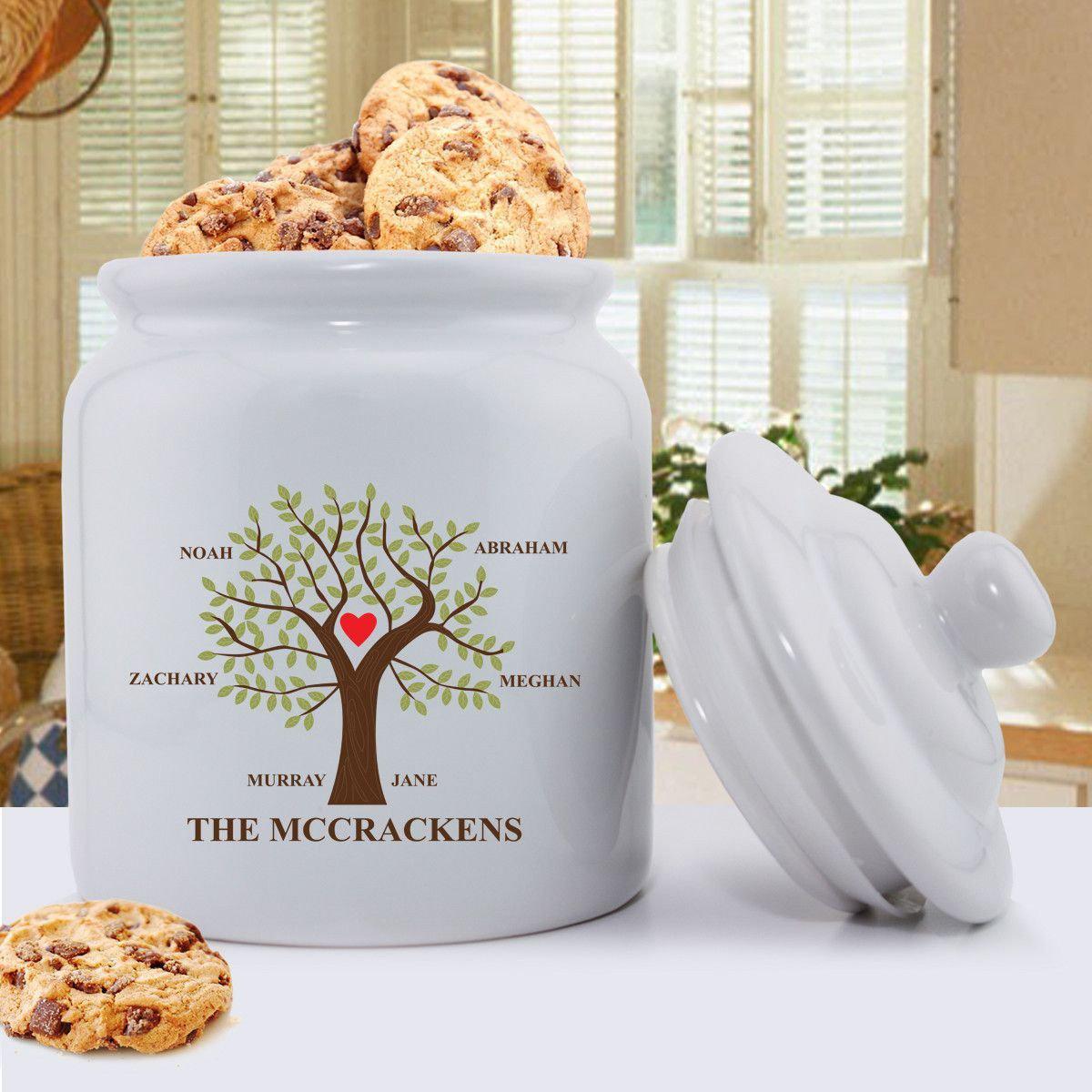 Personalized Traditional Family Tree Cookie Jar
