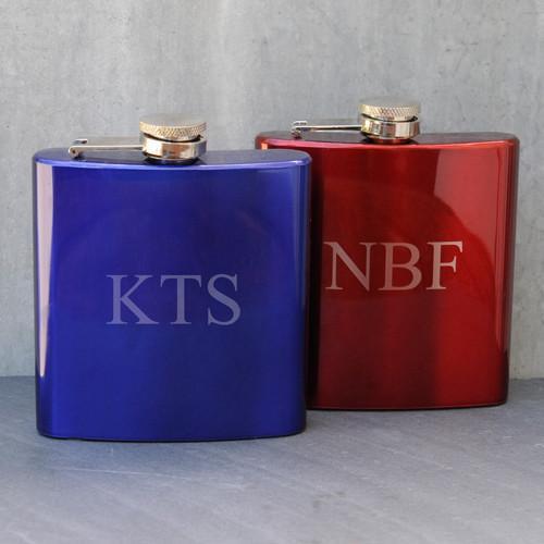 Personalized Metallic Flask