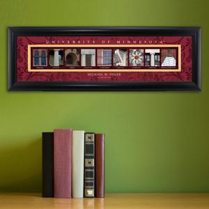 Personalized University Architectural Art - Big 10 Schools College Art