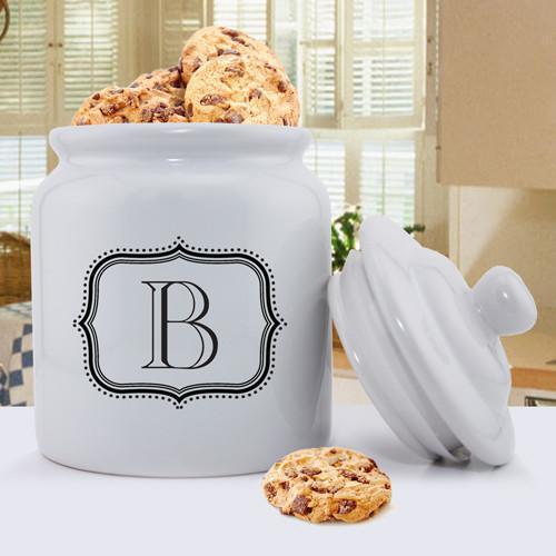 Personalized Ceramic Cookie Jar - Single Letter
