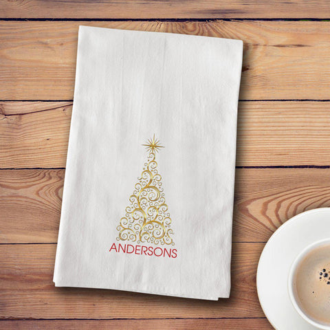 Buy Personalized Christmas Tea Towels - 12 designs