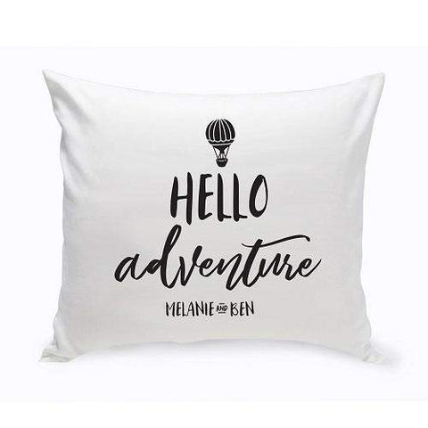 Buy Personalized Hello Adventure Throw Pillow (Insert Included)