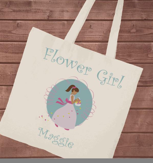 Personalized Canvas Tote - Flower Girl