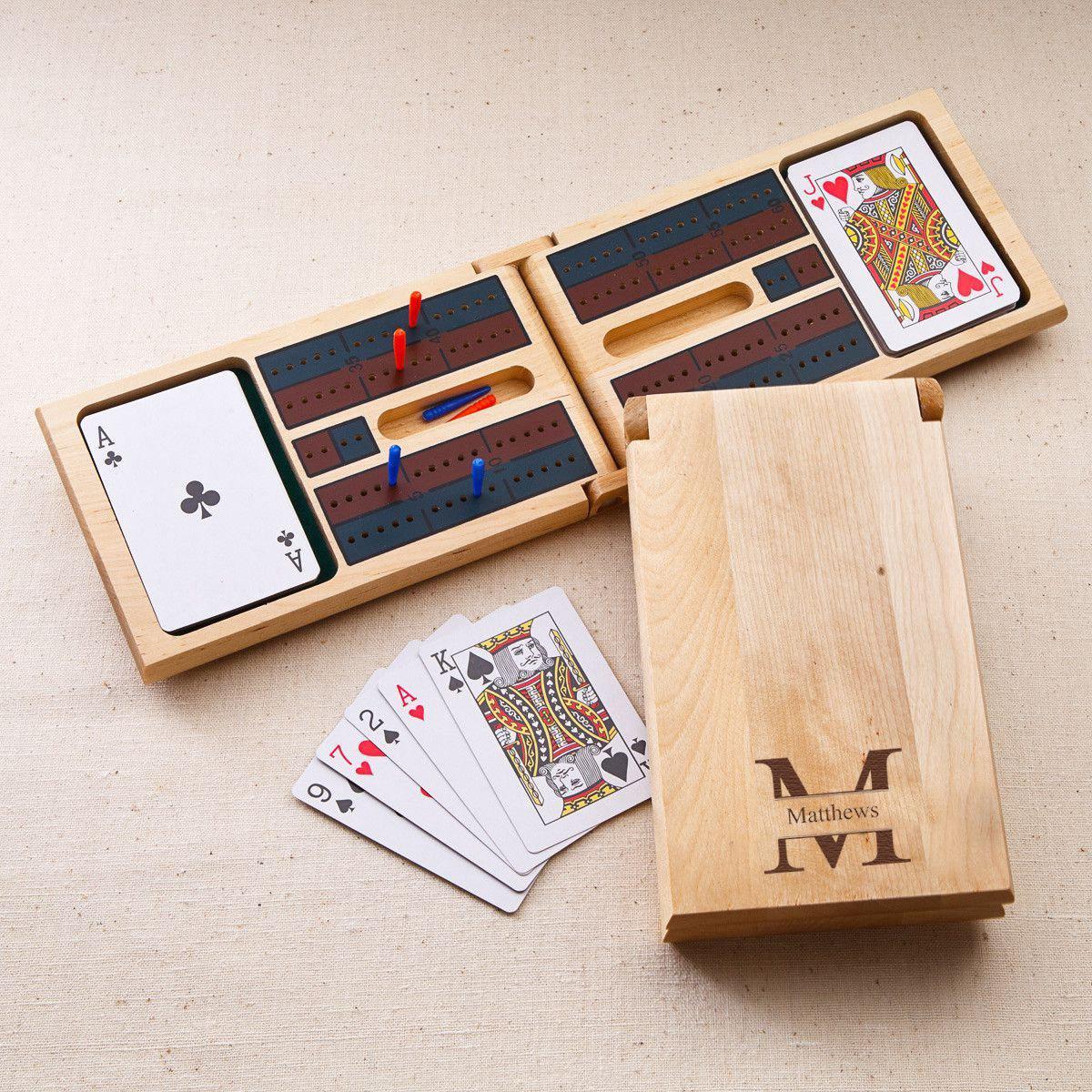 Personalized Wood Cribbage Game