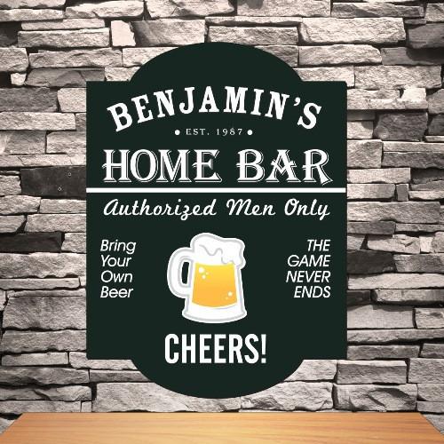 Personalized Classic Tavern Sign - Home Bar