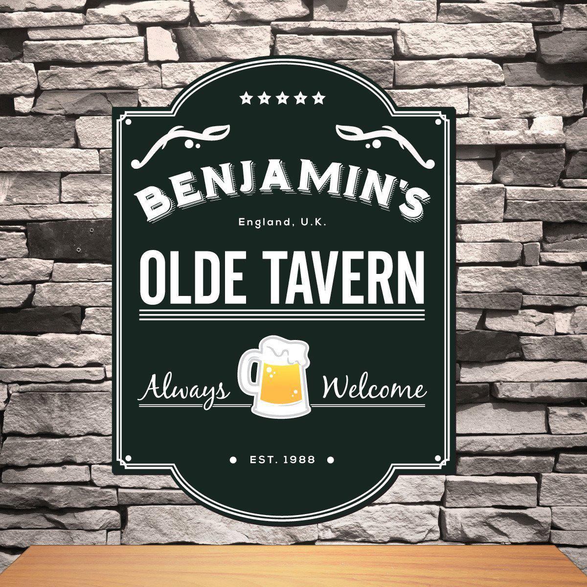 Personalized Classic Tavern Sign