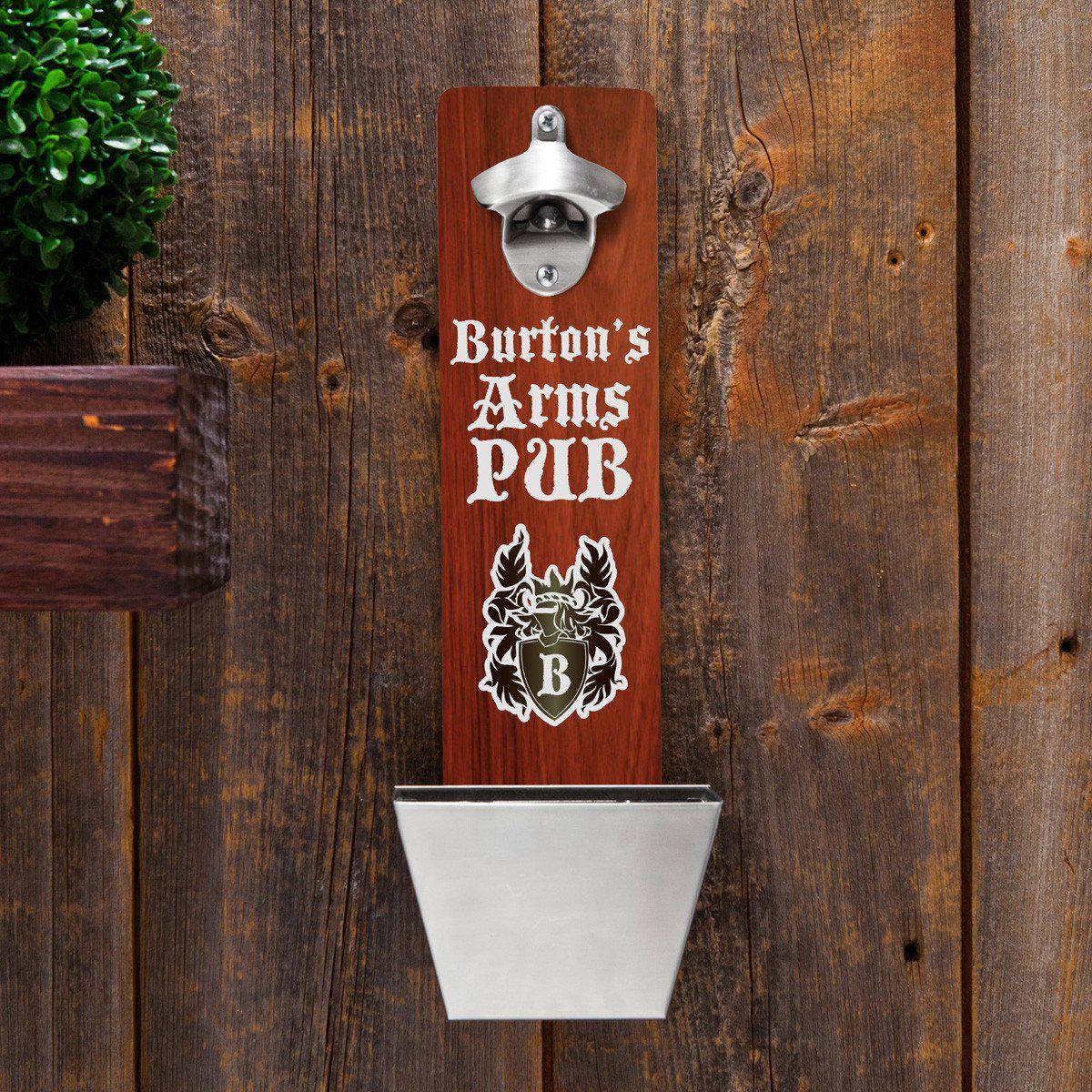 Personalized Bottle Opener - Wall Mounted - 12 Designs