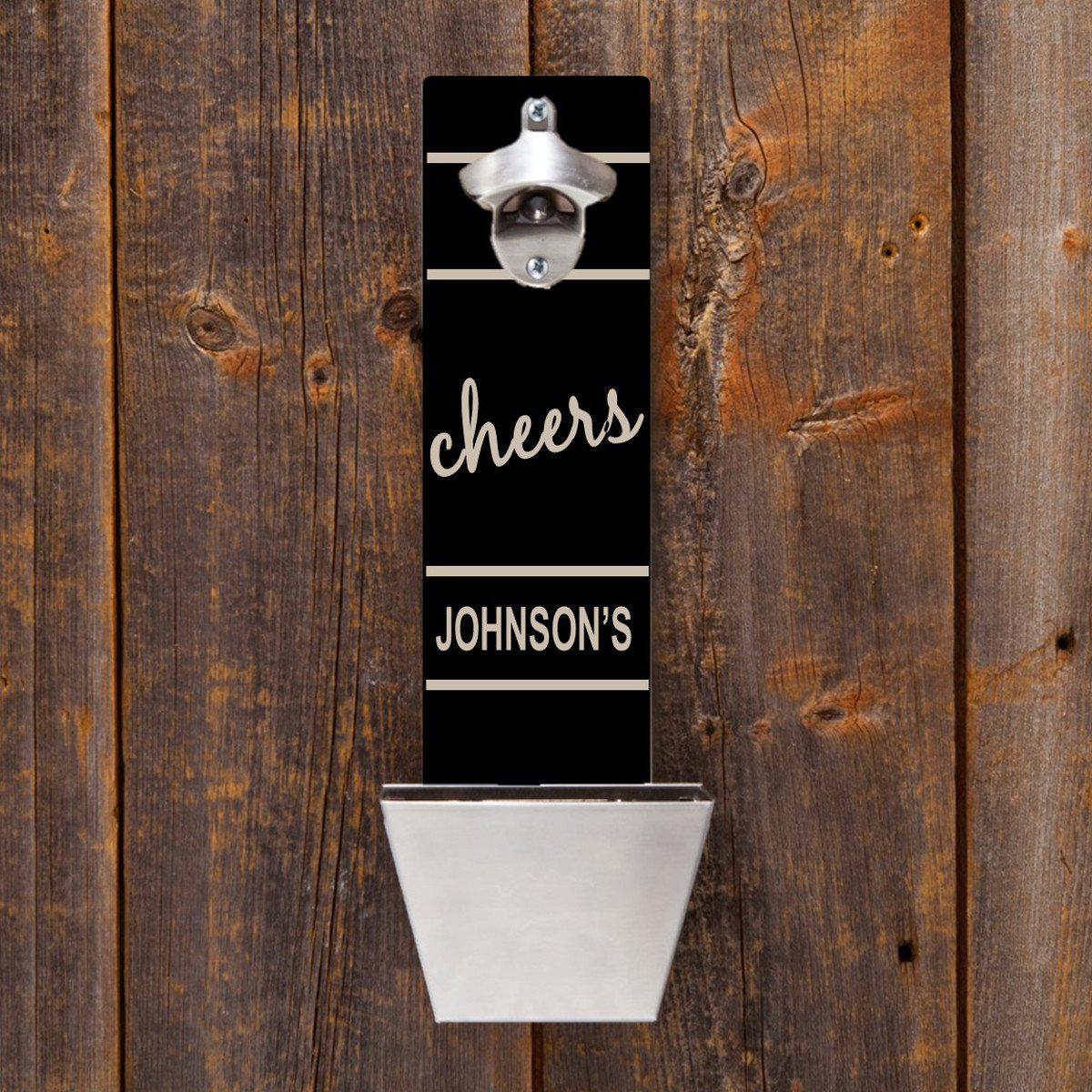 Personalized Wall Mounted Bottle Opener