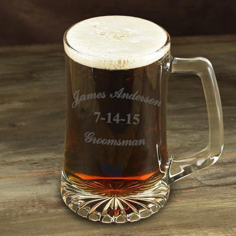 Buy Personalized Groomsman Beer Mug 25 oz.
