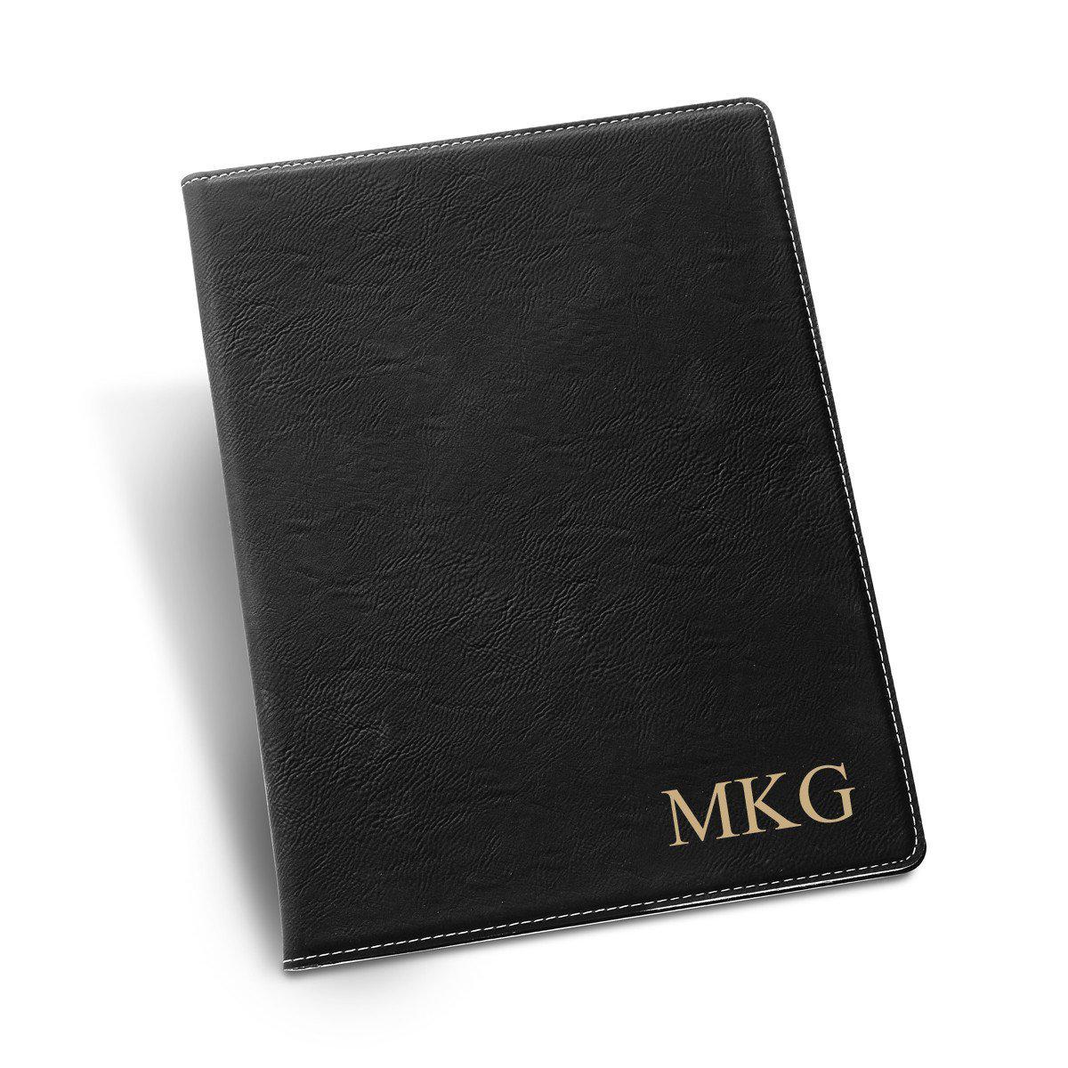 Personalized Faux Leather Portfolio with Note pad