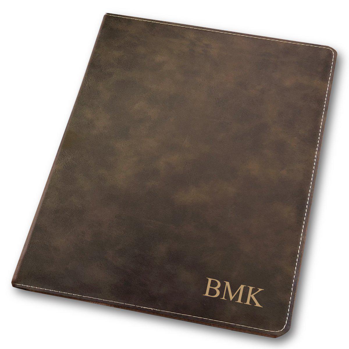 Personalized Faux Leather Portfolio with Note pad