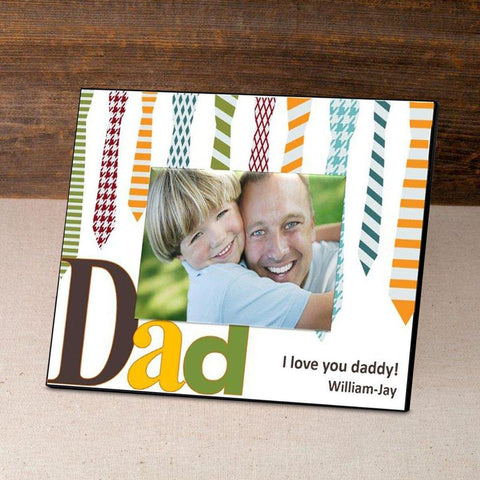 Buy Personalized Father's Day Picture Frame - Ties