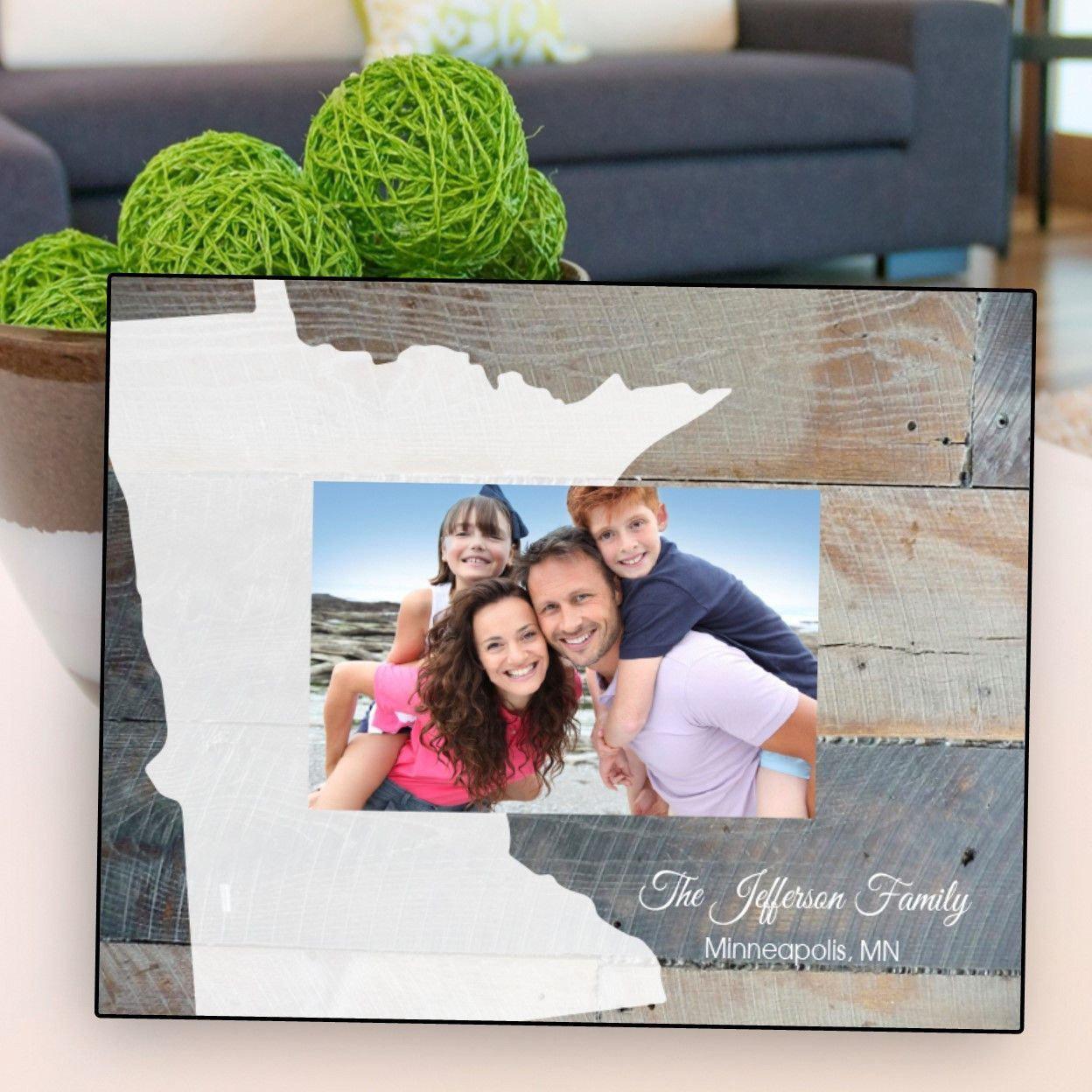 Personalized Souvenir State Picture Frame