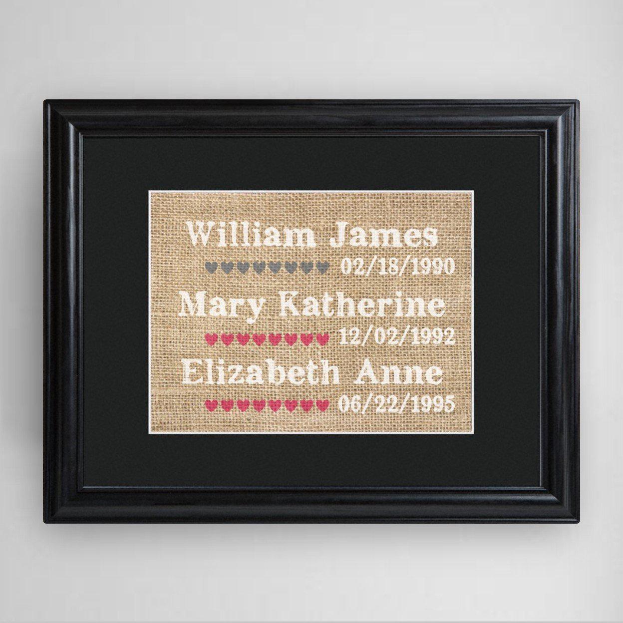 Personalized Our Kids Framed Print