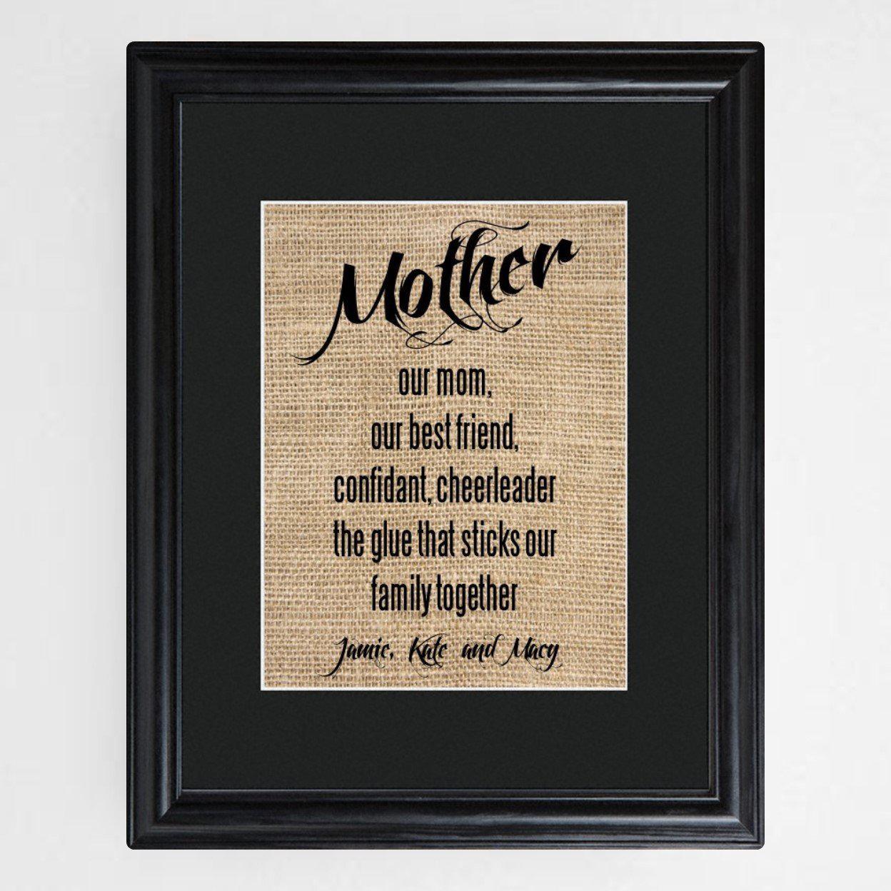 Personalized Mother&#039;s Framed Print