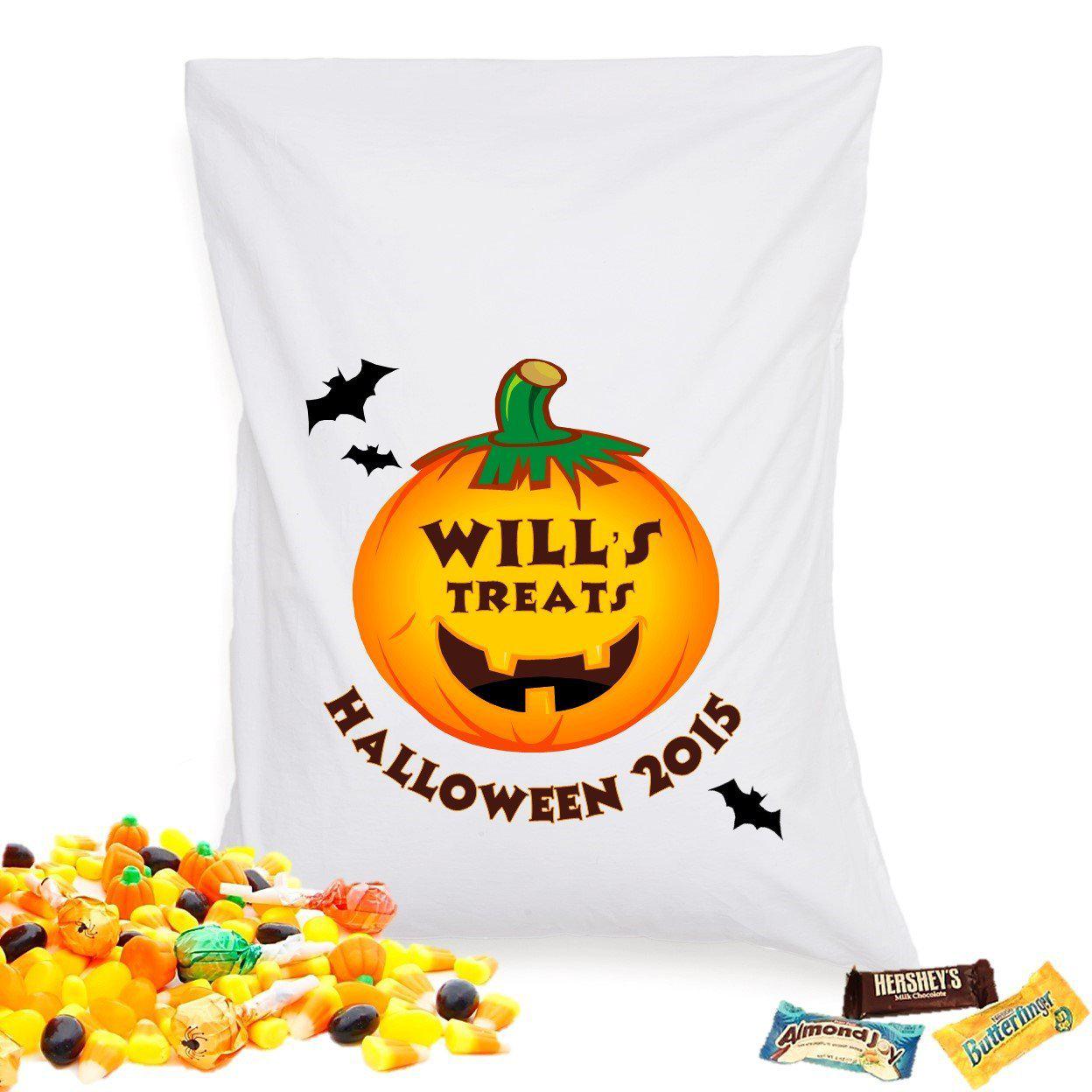 Personalized Halloween Treat Pillowcase