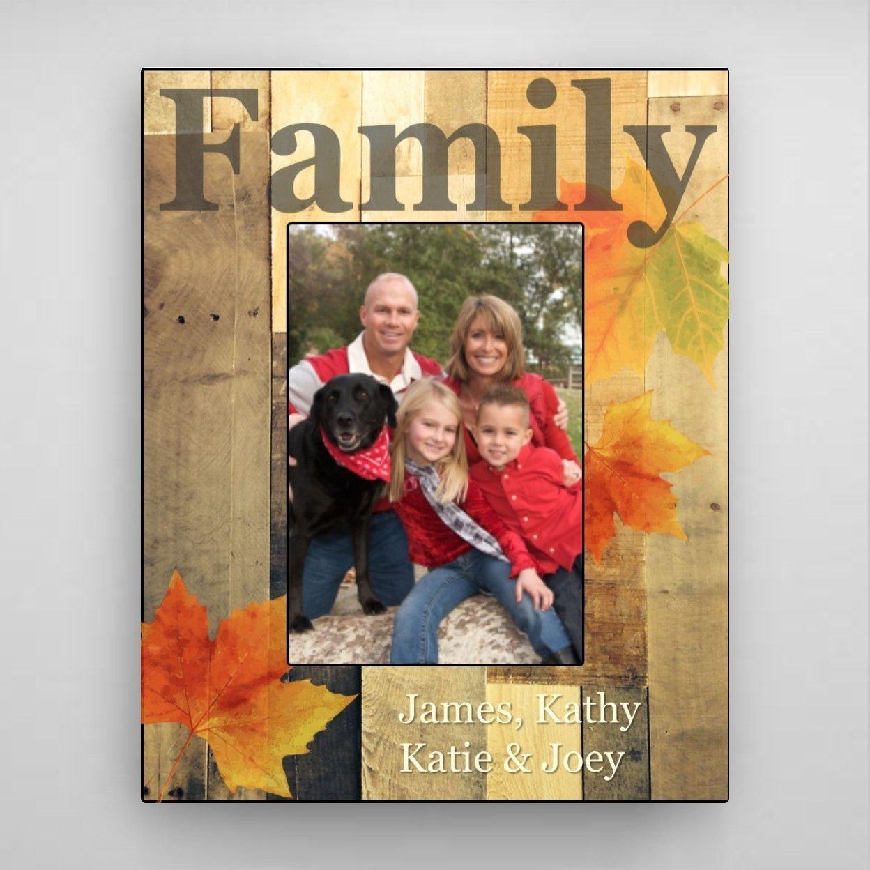 Personalized Family Fall Picture Frame