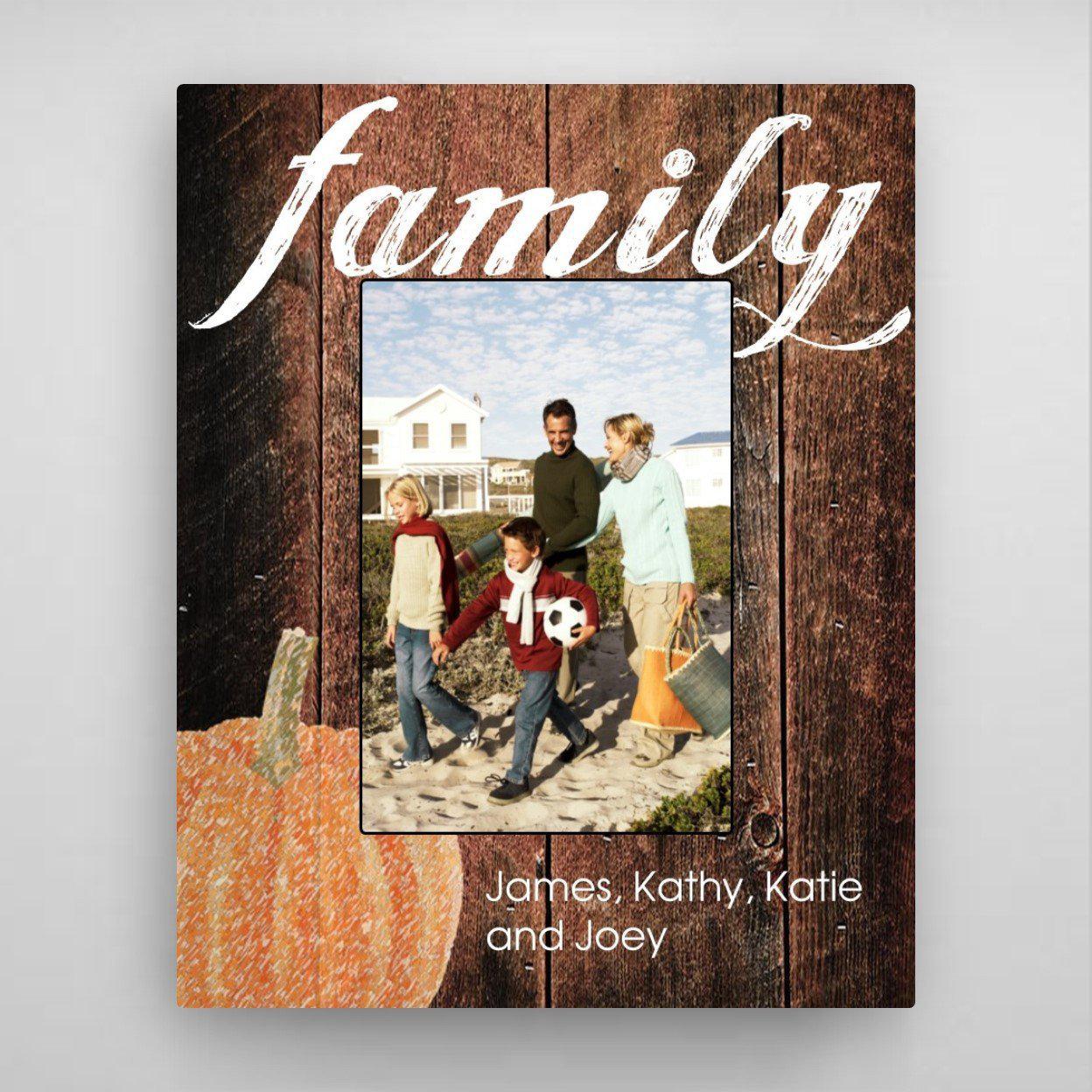 Personalized Family Fall Picture Frame