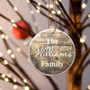 Buy Personalized Family Name Ceramic Ornaments