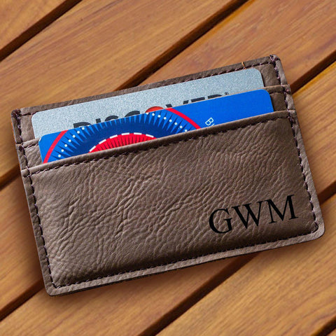 Buy Men's Monogrammed Money Clip Wallet