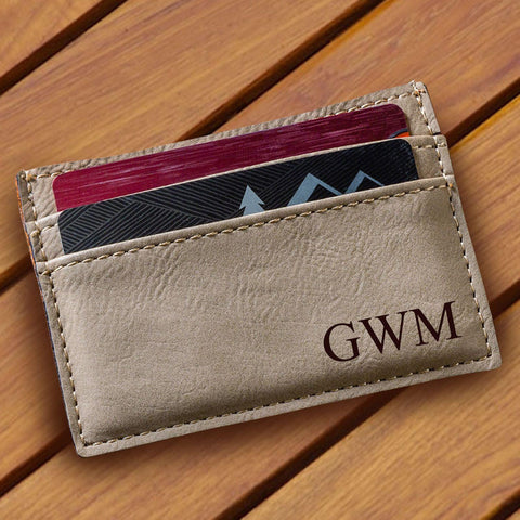 Buy Personalized Tan Money Clip & Wallet