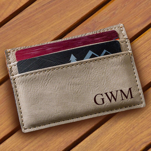 Buy Men's Monogrammed Money Clip Wallet