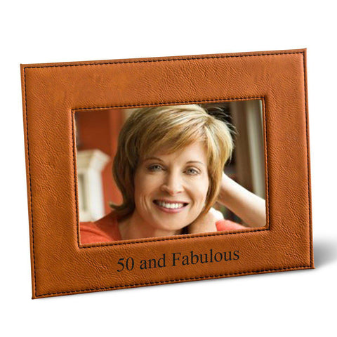 Buy Personalized 5x7 Vegan Leather Picture Frame