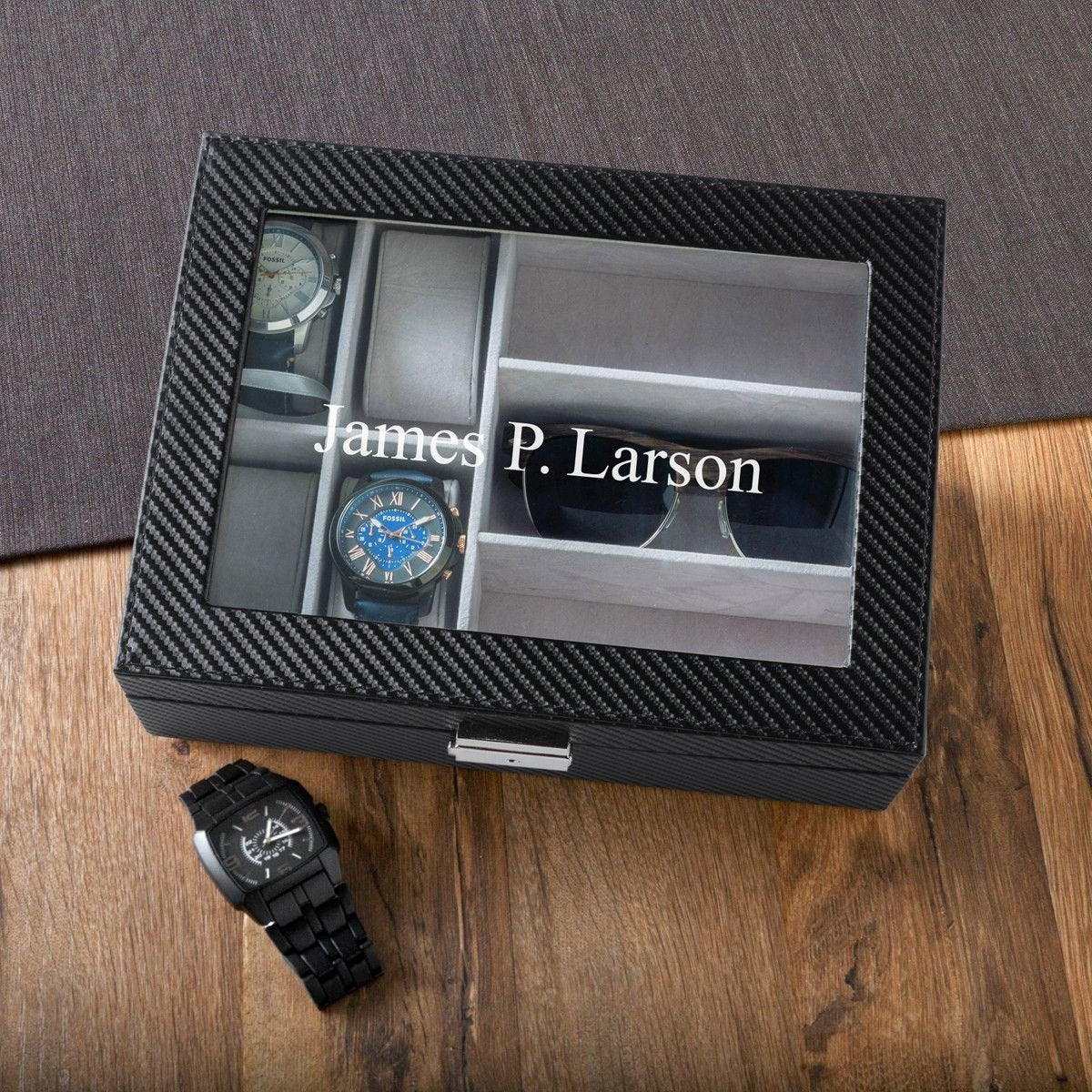 Personalized Men&#039;s Watch and Sunglasses Box