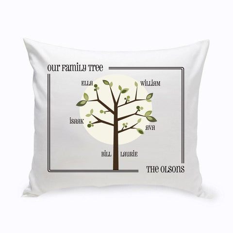 Buy Personalized Family Tree Throw Pillow (Insert Included)