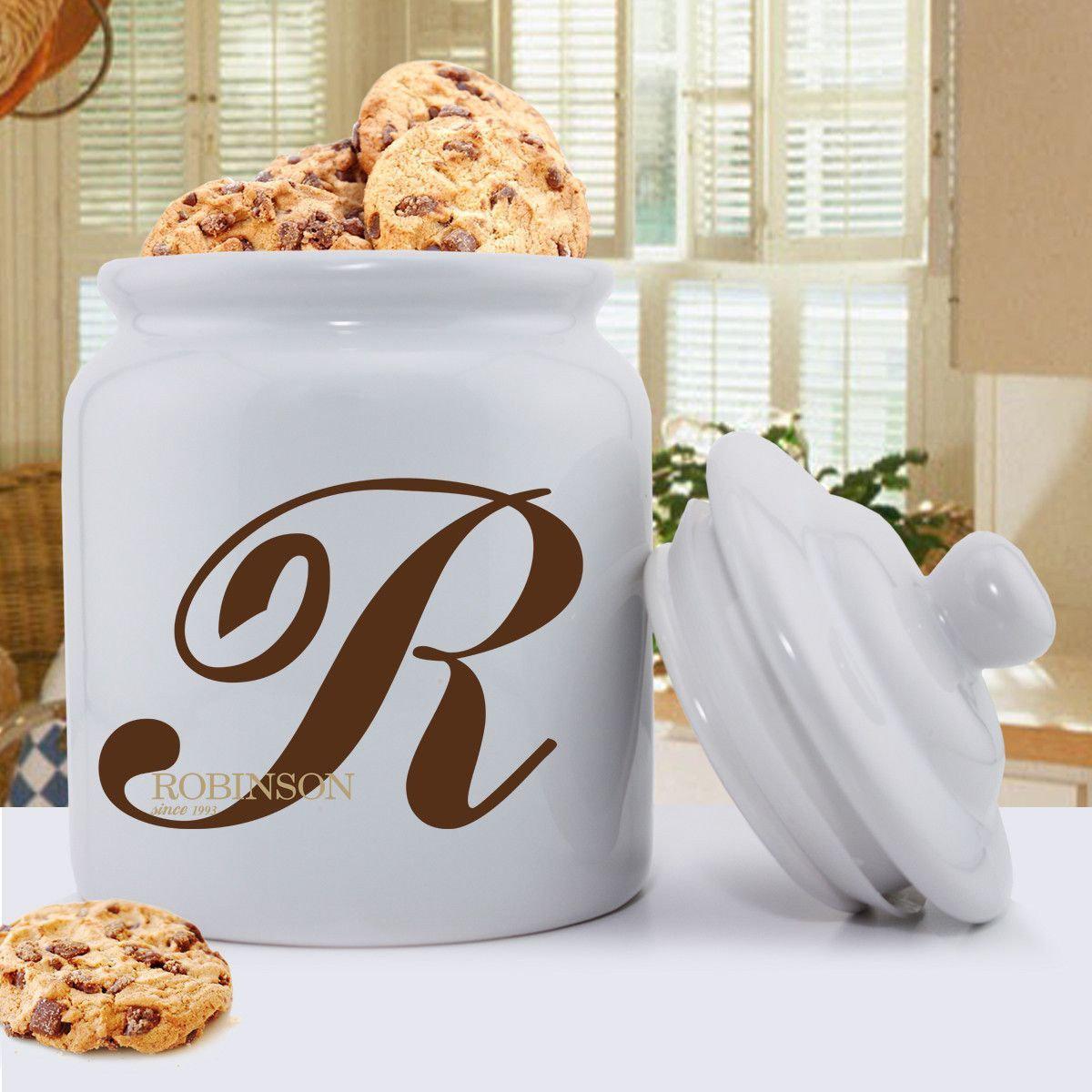 Personalized Monogrammed Family Initial Cookie Jar