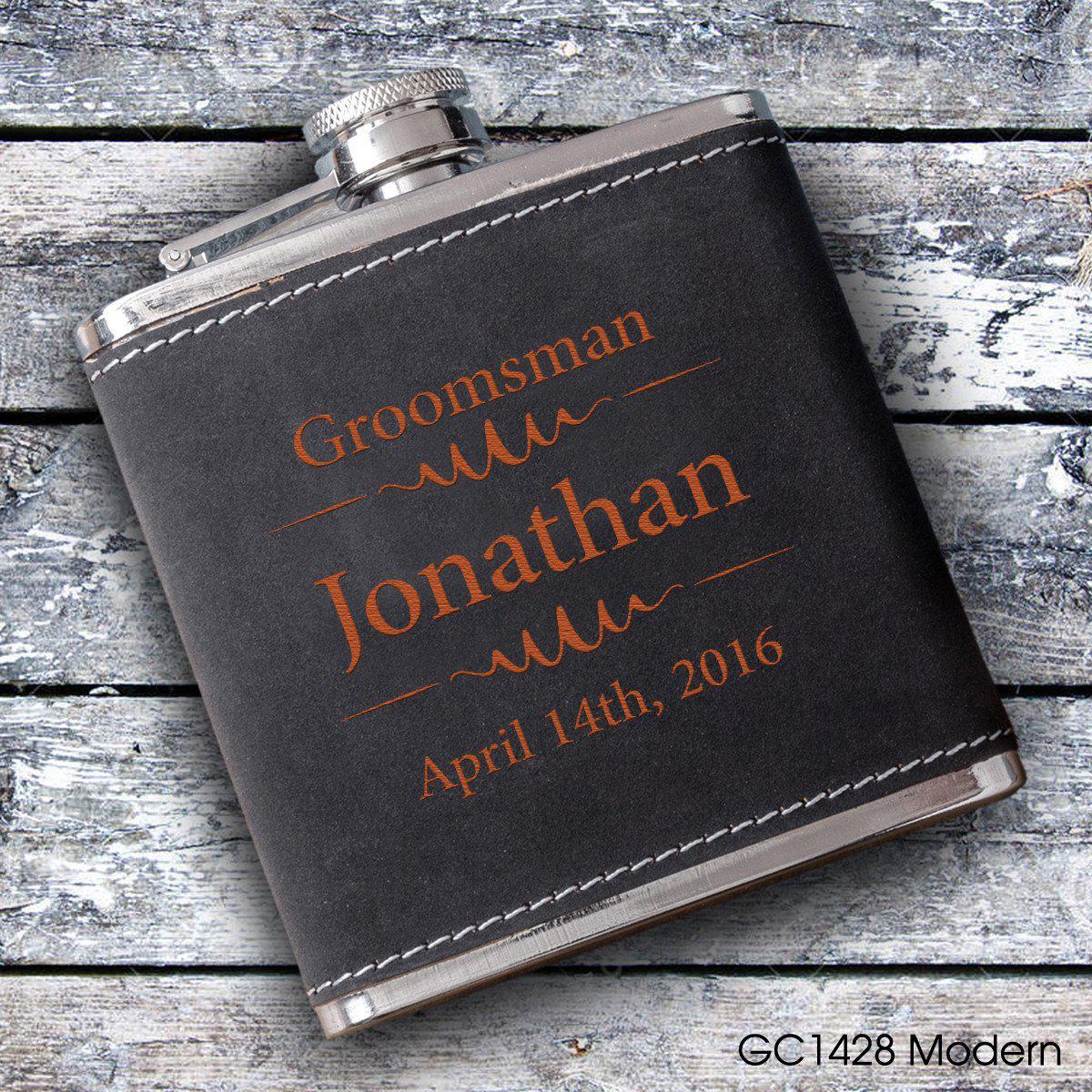 Personalized Groomsmen Flasks