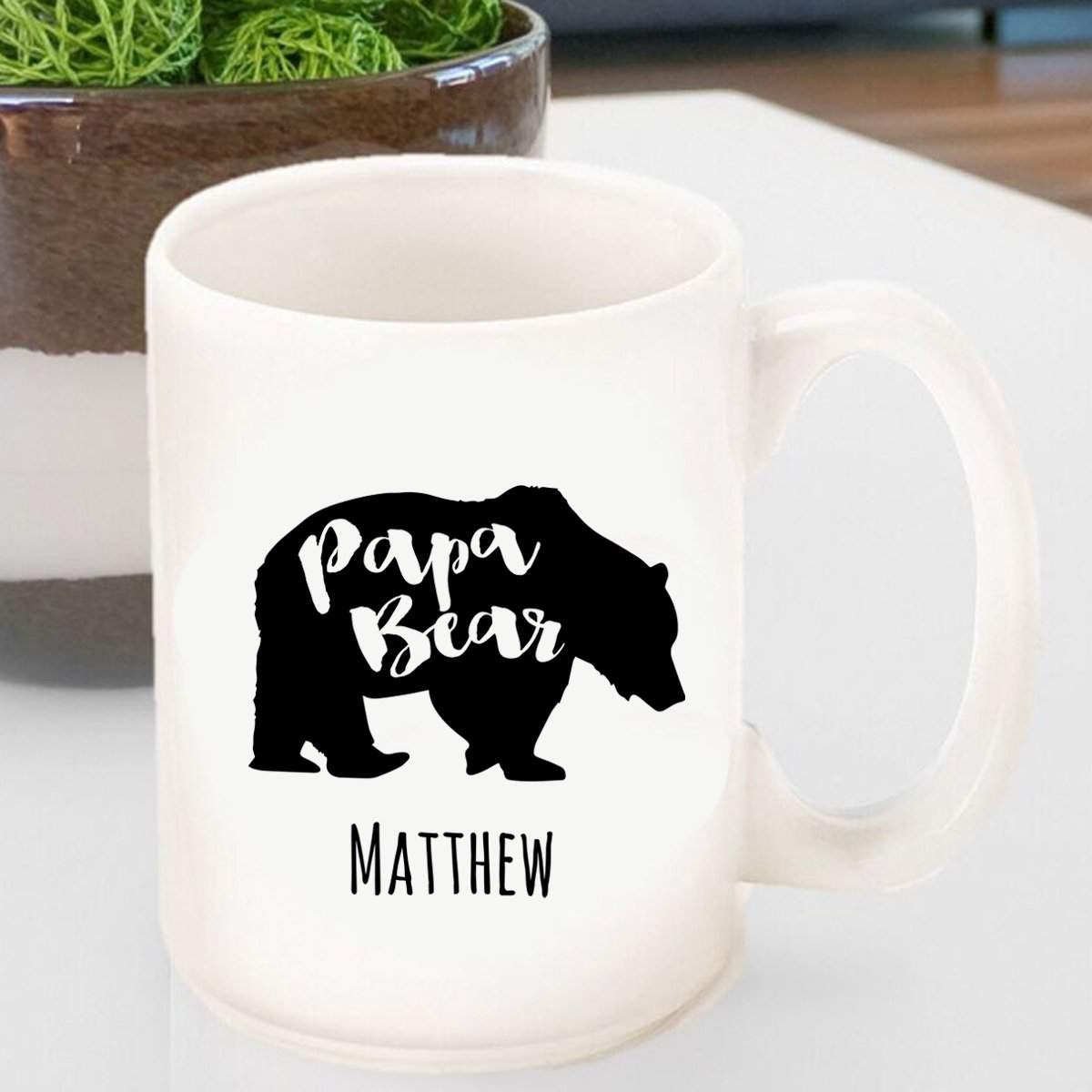 Personalized Papa Bear Coffee Mug