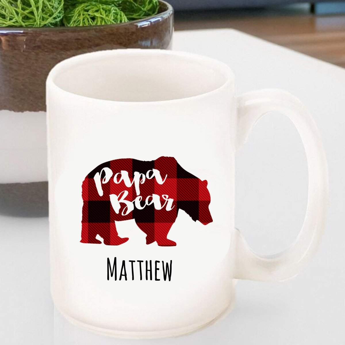 Personalized Papa Bear Coffee Mug