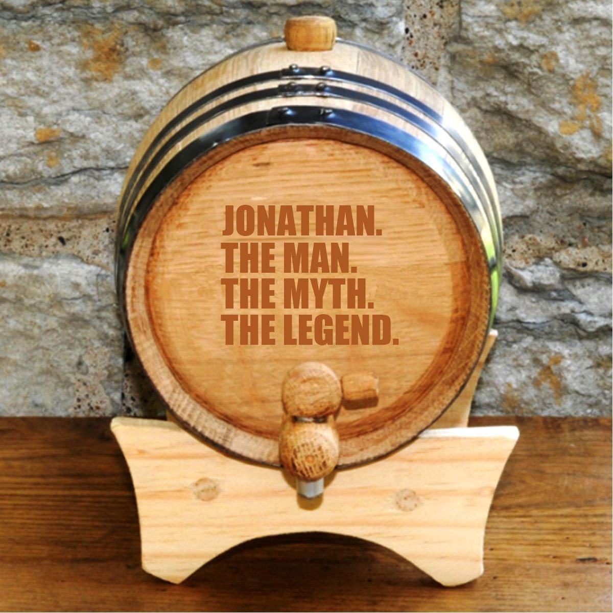 The Man The Myth The Legend Whiskey Barrel - Bourbon Barrel