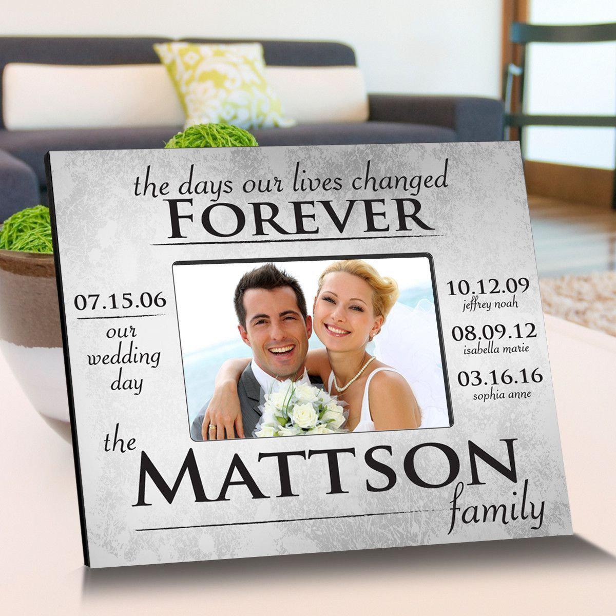Personalized The Day Our Lives Changes Picture Frame